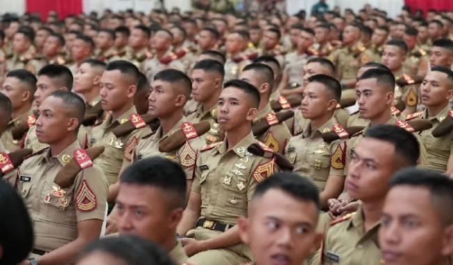 Sebanyak 2.000 Capaja akan dilantik pada 23 Juli 2025. [Dok. Puspen TNI]